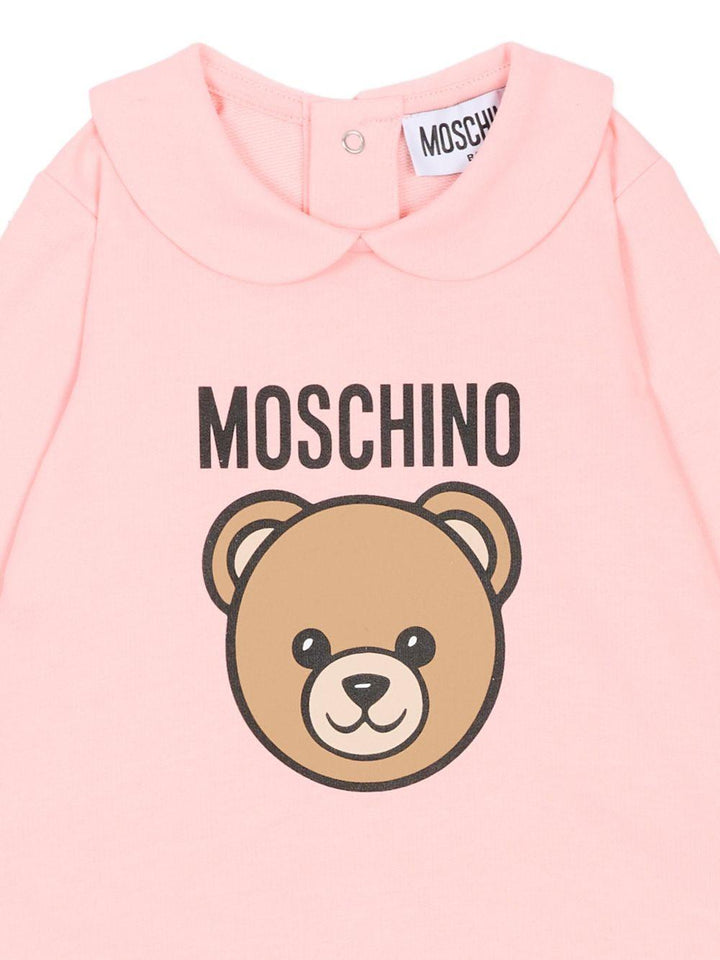 Tutina rosa per neonata MUY098LCA19 50209 Moschino Kids 