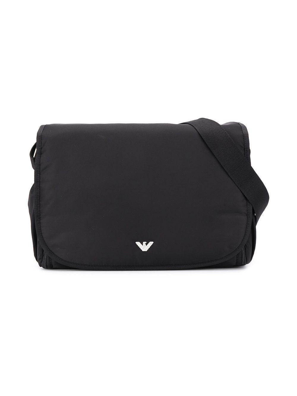 Borsa mamma in tessuto nera 402145CC904 00020 Emporio Armani Kids 