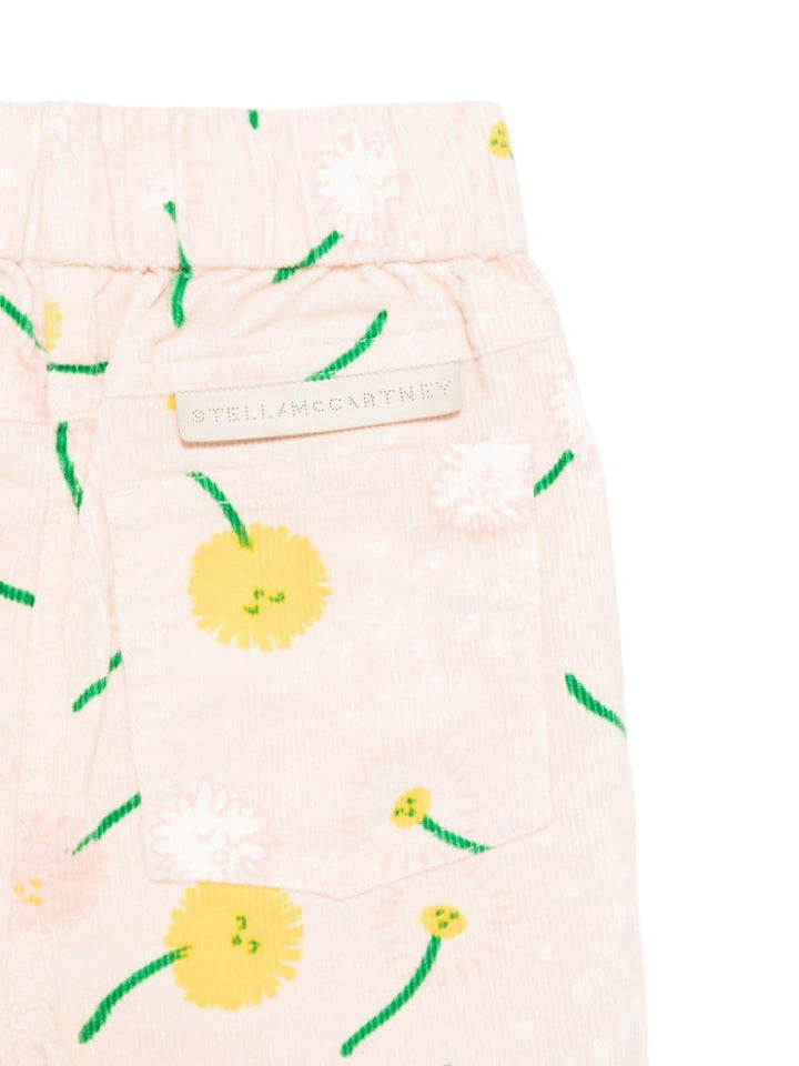 Pantalone rosa chiaro/multicolore per neonata