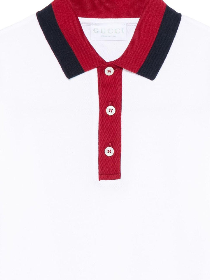 Polo bianca per bambino 825164XJHAN 9250 Gucci Kids 