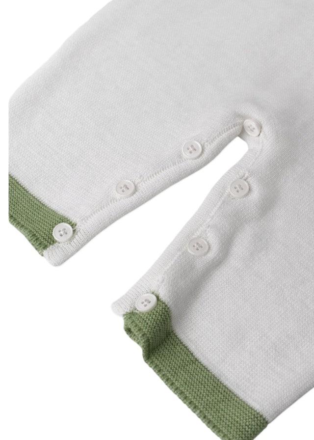 Tutina bianca/verde per neonata FF1683424470 1031 Colorichiari Kids 