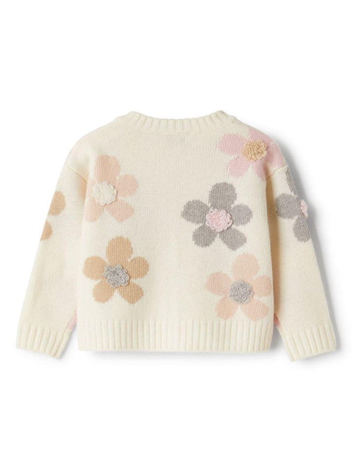 Cardigan beige chiaro per neonata