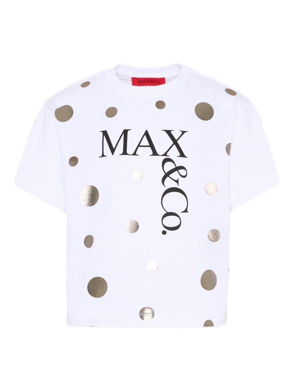 T-shirt bianca per bambina MX0289MX057 MX100 Max&co Kids 