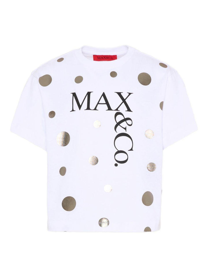 T-shirt bianca per bambina MX0289MX057 MX100 Max&co Kids 
