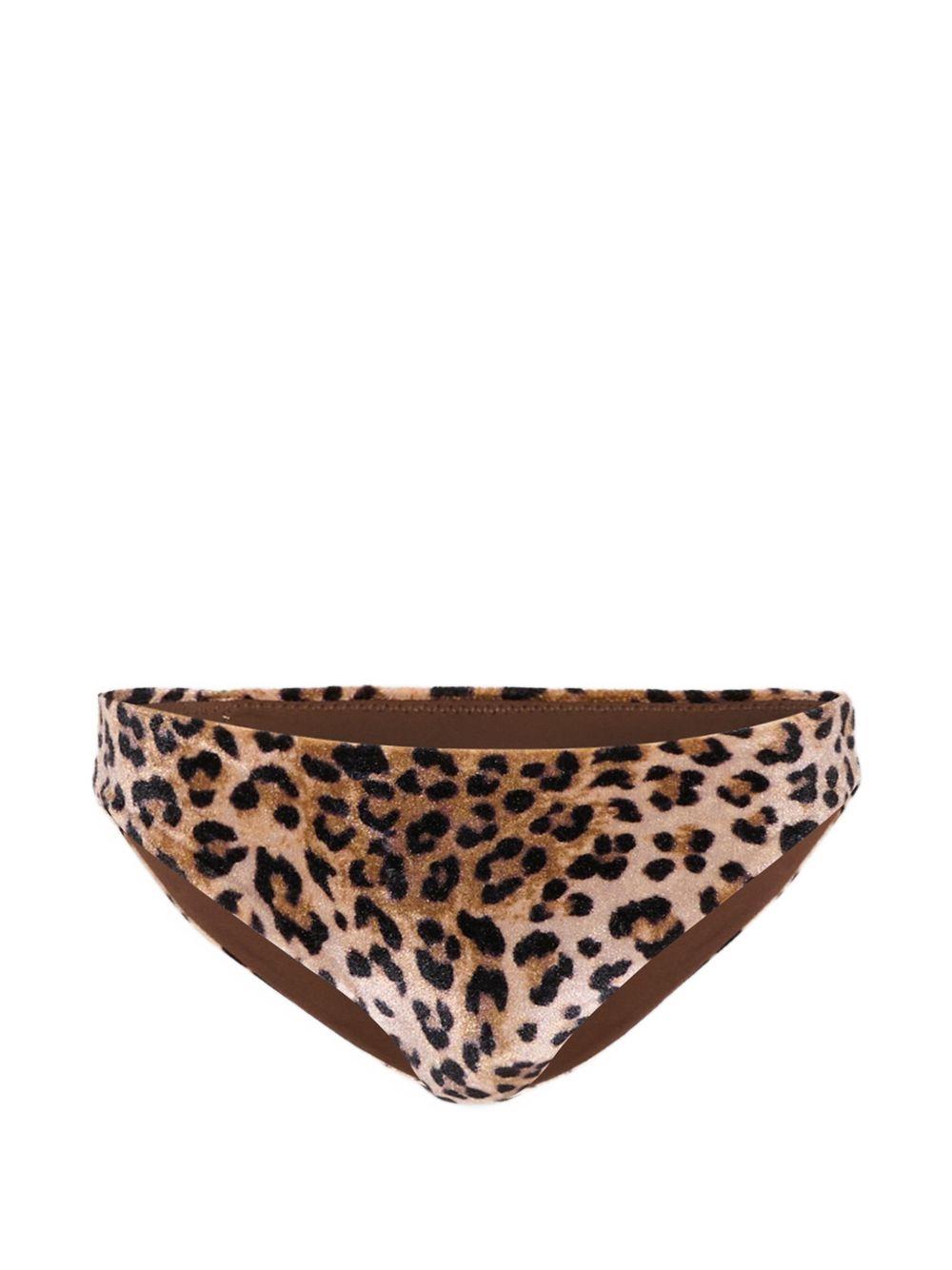 Costume animal print marrone per bambina MAD0001 00651L MC2 Saint Barth Kids 