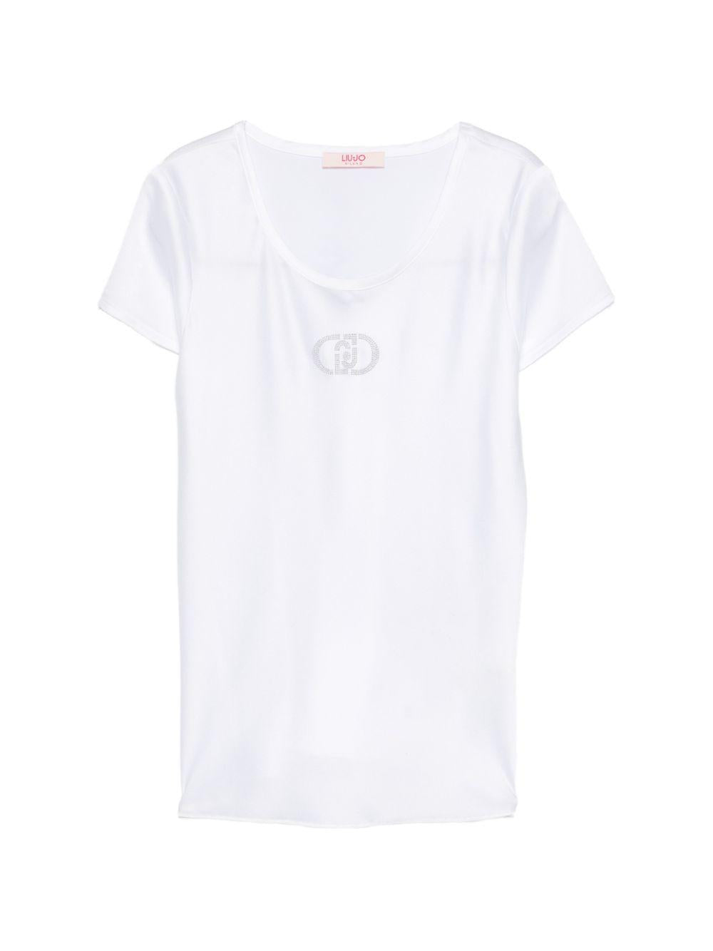 T-shirt bianca per bambina GA6025T400A 10601 Liu Jo 