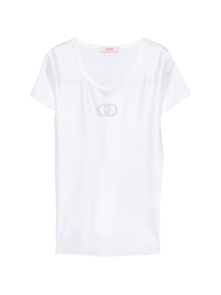 T-shirt bianca per bambina GA6025T400A 10601 Liu Jo 