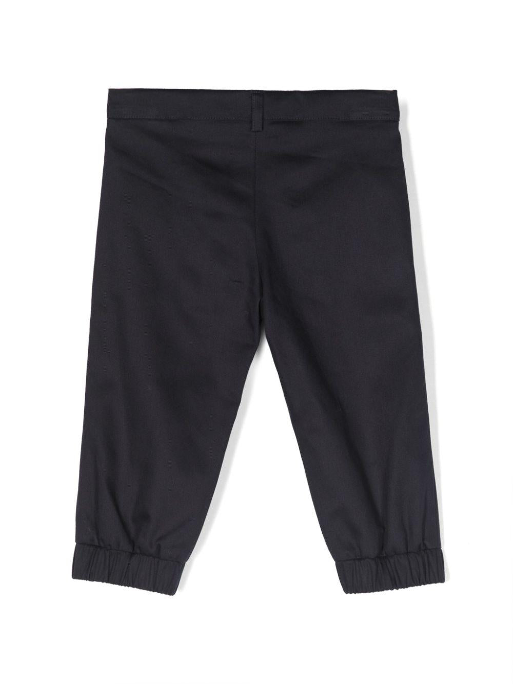 Pantalone blu per neonato con logo