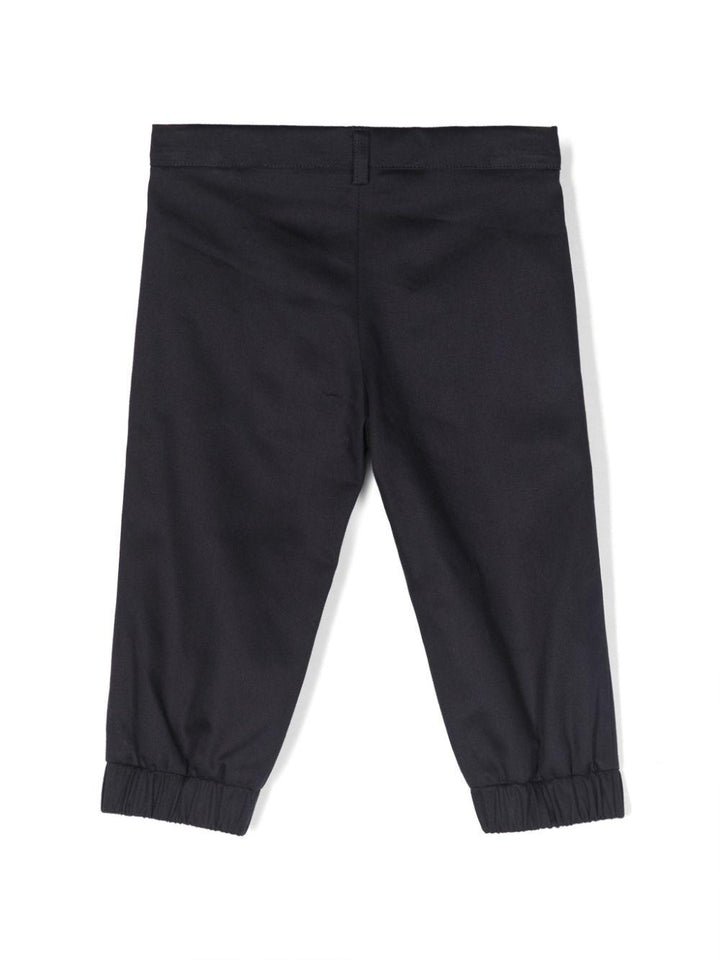 Pantalone blu per neonato con logo