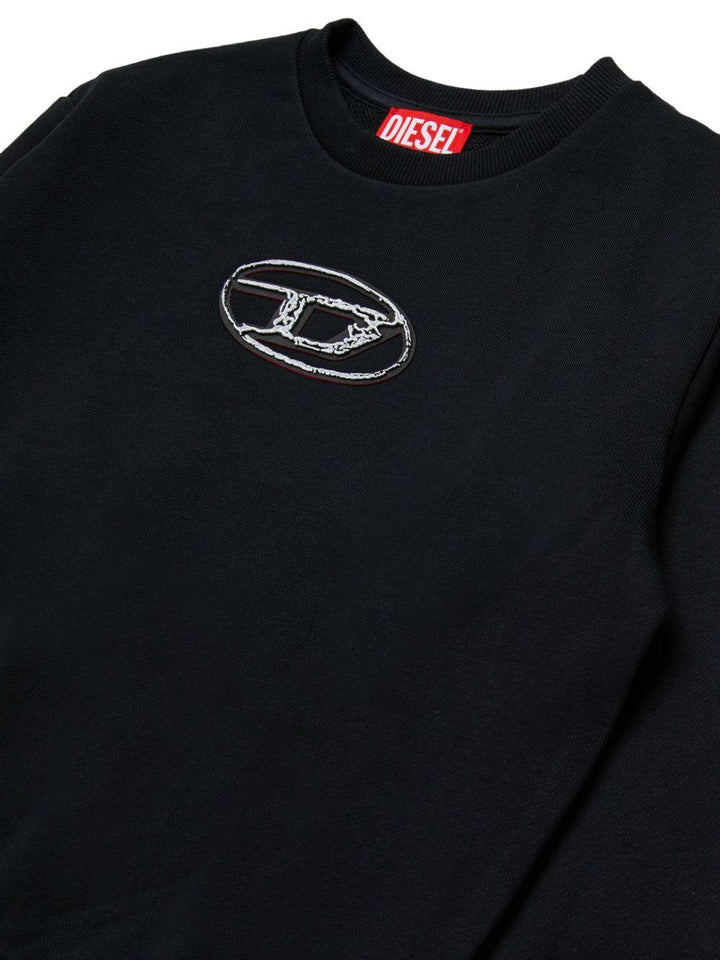 Felpa nera per bambino J02486KYAQK K900 Diesel Kids 