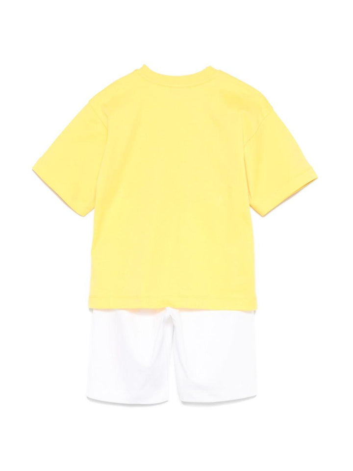 Completo bianco giallo per bambino