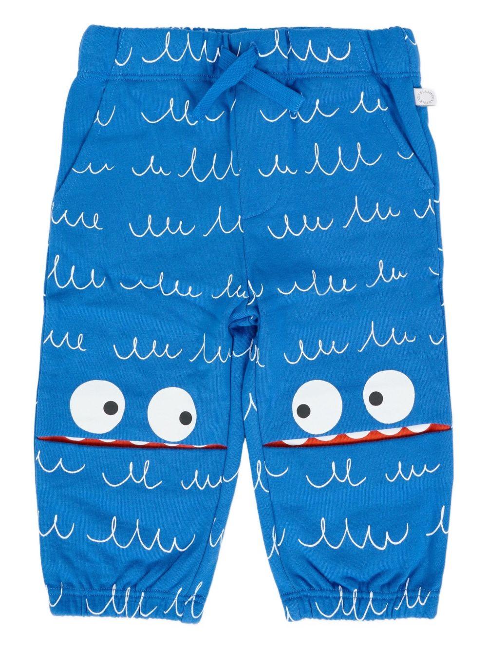 Pantalone blu per neonato TX6550Z3201 60QBC Stella McCartney Kids 