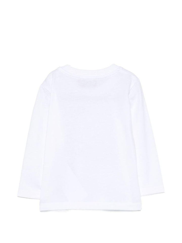 T-shirt bianco per neonato MOO014LAA20 10101 Moschino Kids 
