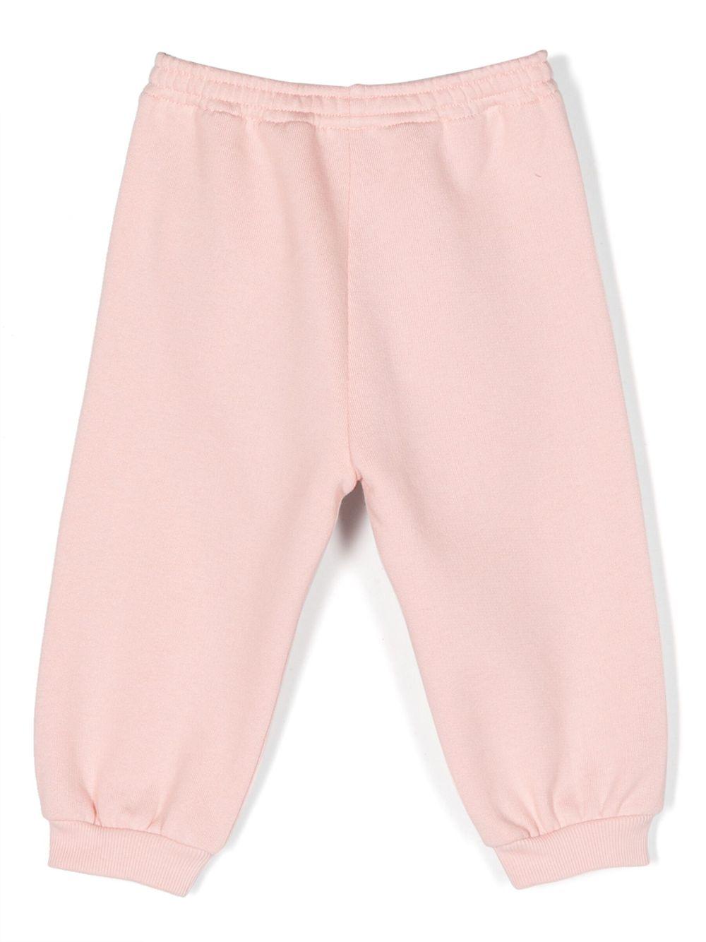 Pink sports trousers for baby girls