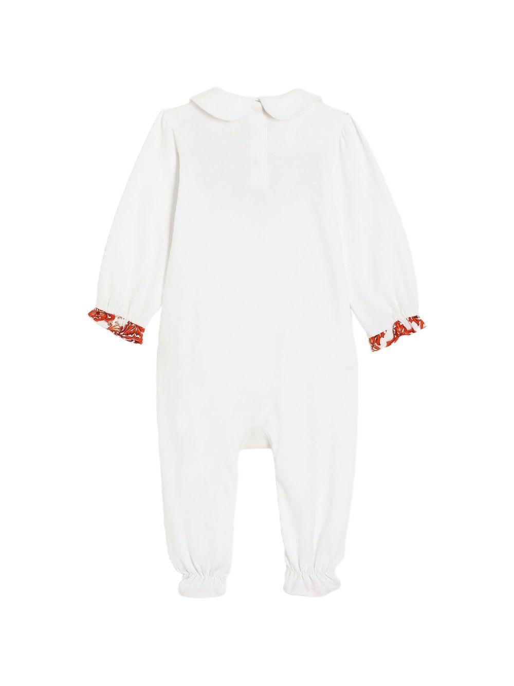 Tutina bianca/arancione per neonata L2JO5EG7P4T W0111 Dolce & Gabbana Kids 