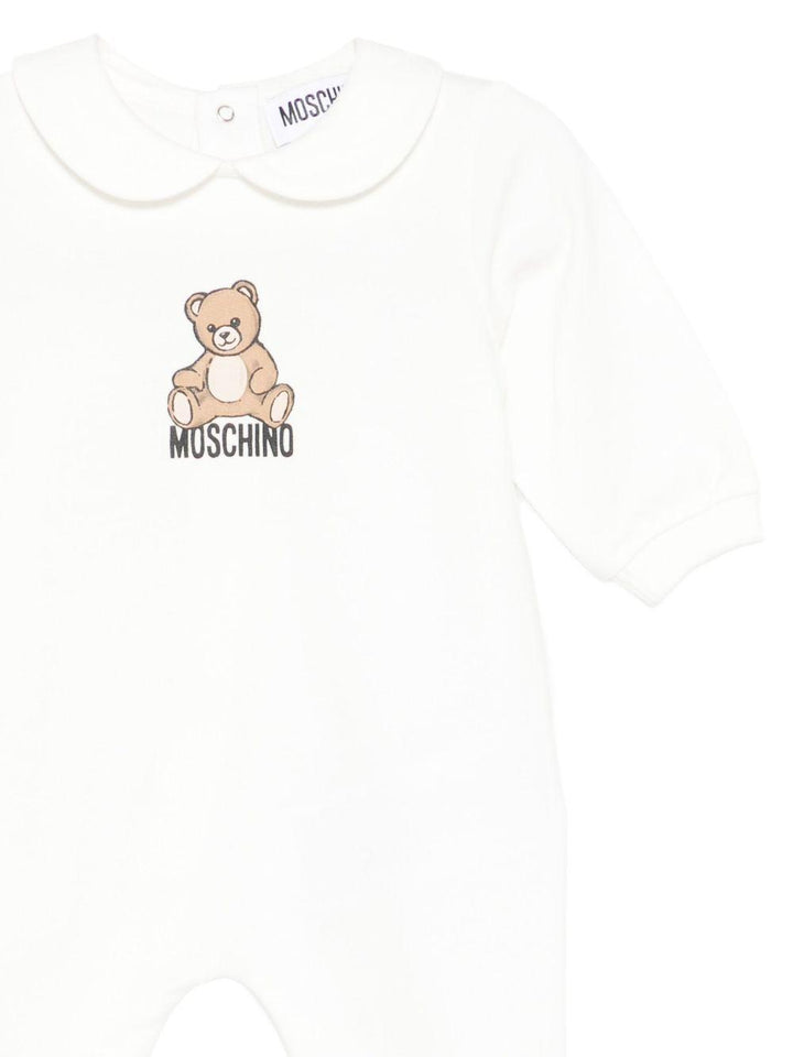 Tutina bianca per neonato MUT04ILCA40 10063 Moschino Kids 