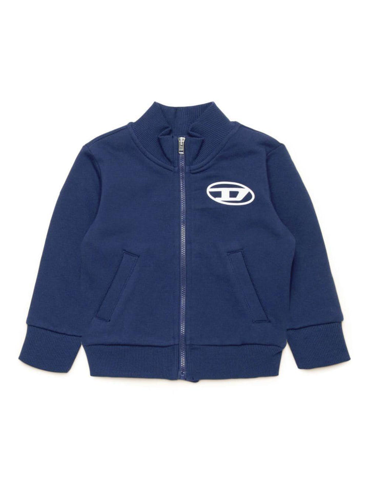 Blue cotton baby sweatshirt