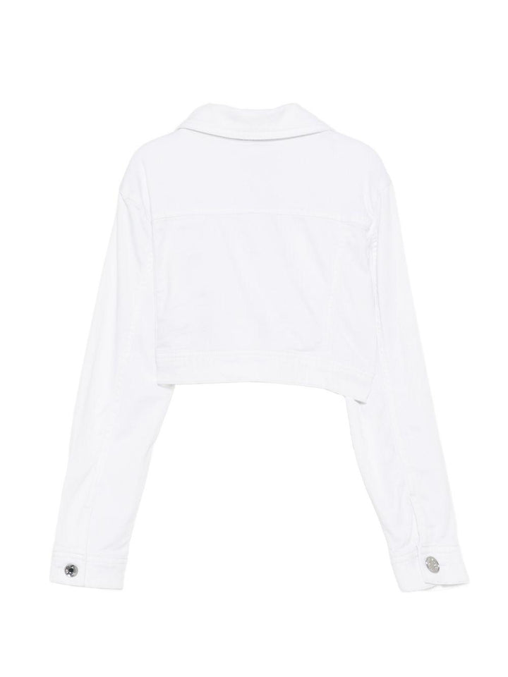 Giacca di jeans bianca per bambina GA6091T3941 10601 Liu Jo 