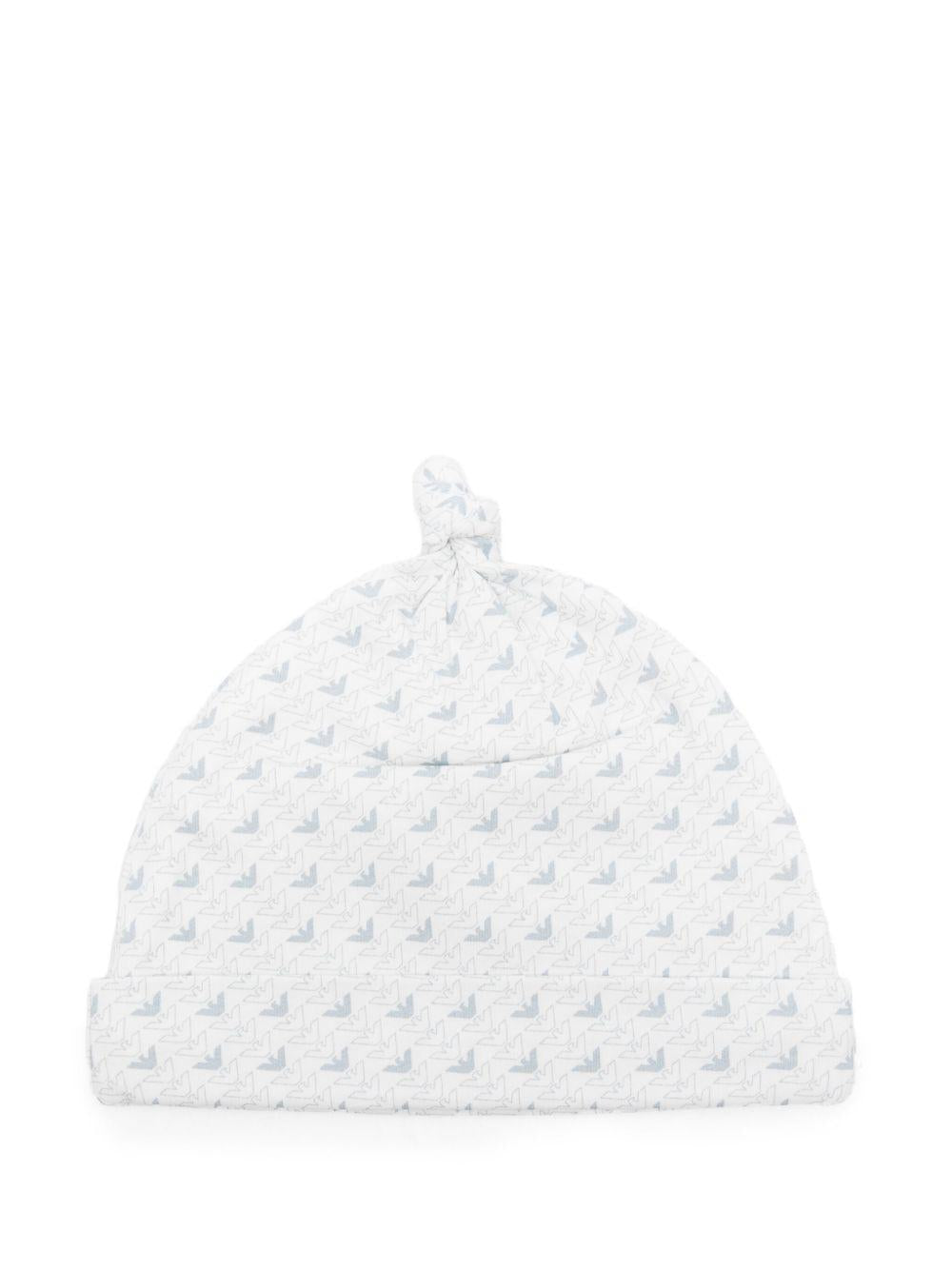 Cappello bianco per neonato EY000005AF10913 FB054 Emporio Armani Kids 
