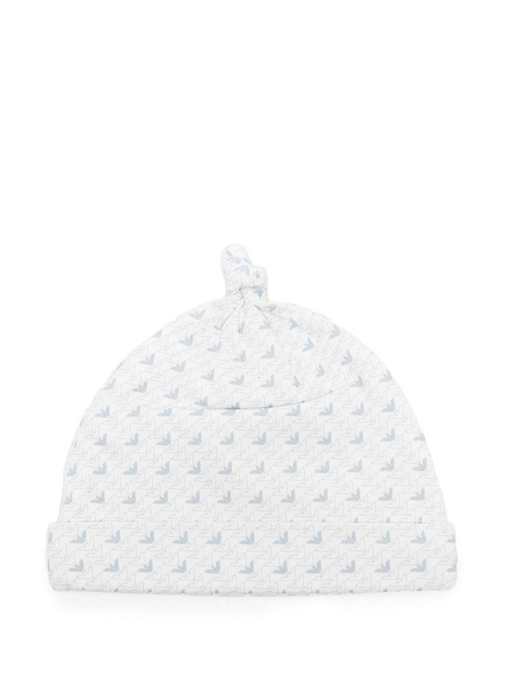 Cappello bianco per neonato EY000005AF10913 FB054 Emporio Armani Kids 
