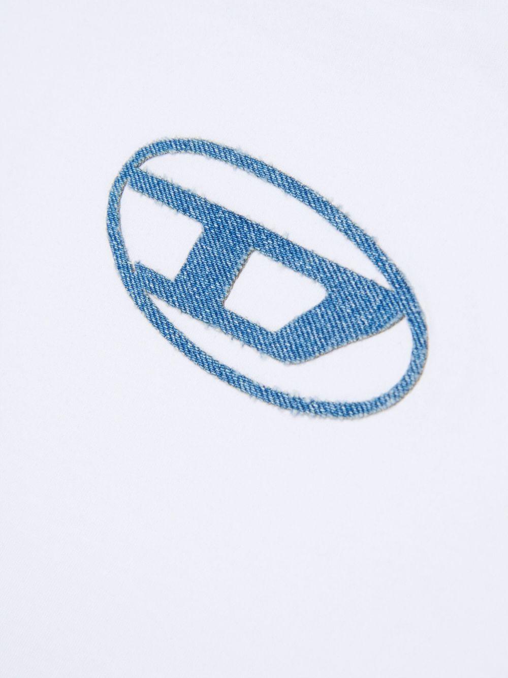 T-shirt bianco per bambino J025900GRAI K100 Diesel Kids 