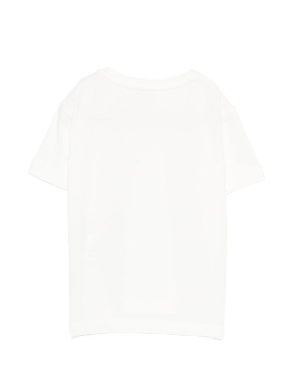 T-shirt bianco per bambina EGTS1080JE006 0115 Elisabetta Franchi Kids 