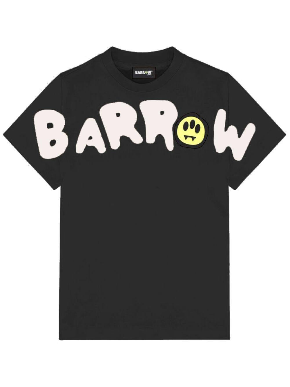 T-shirt nero per bambino F5BKJUTH242 110 Barrow Kids 