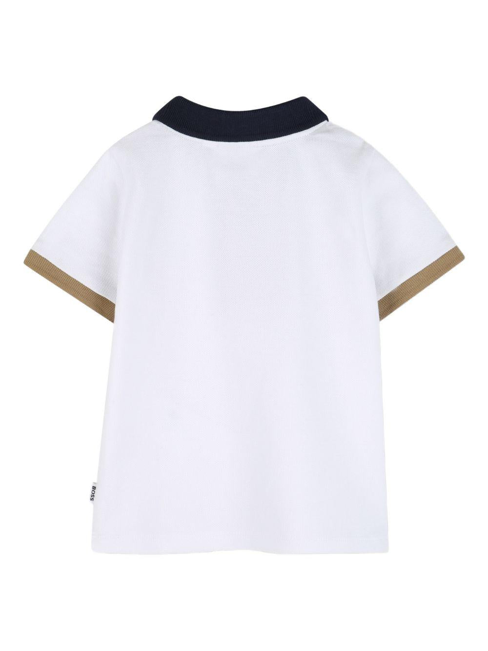 Polo bianca per neonato J52878 10P Boss Kids 