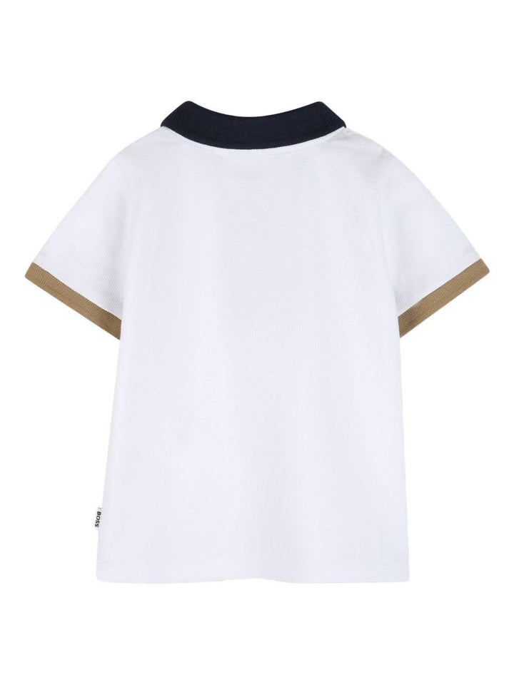 Polo bianca per neonato J52878 10P Boss Kids 