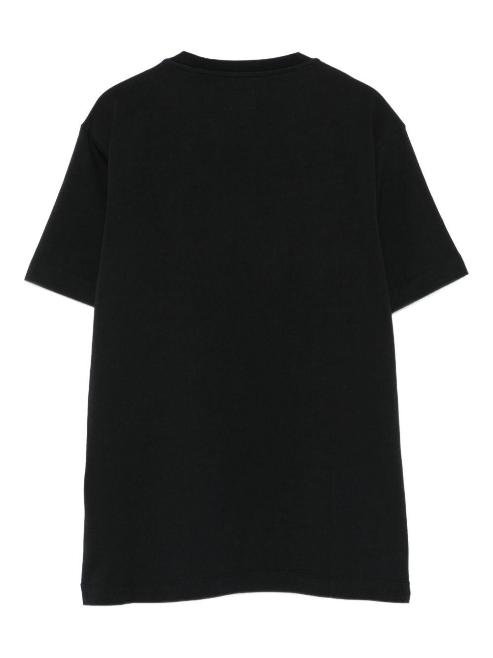 T-shirt nera per bambino CRM00LLAA17 60100 C.P Company Kids 