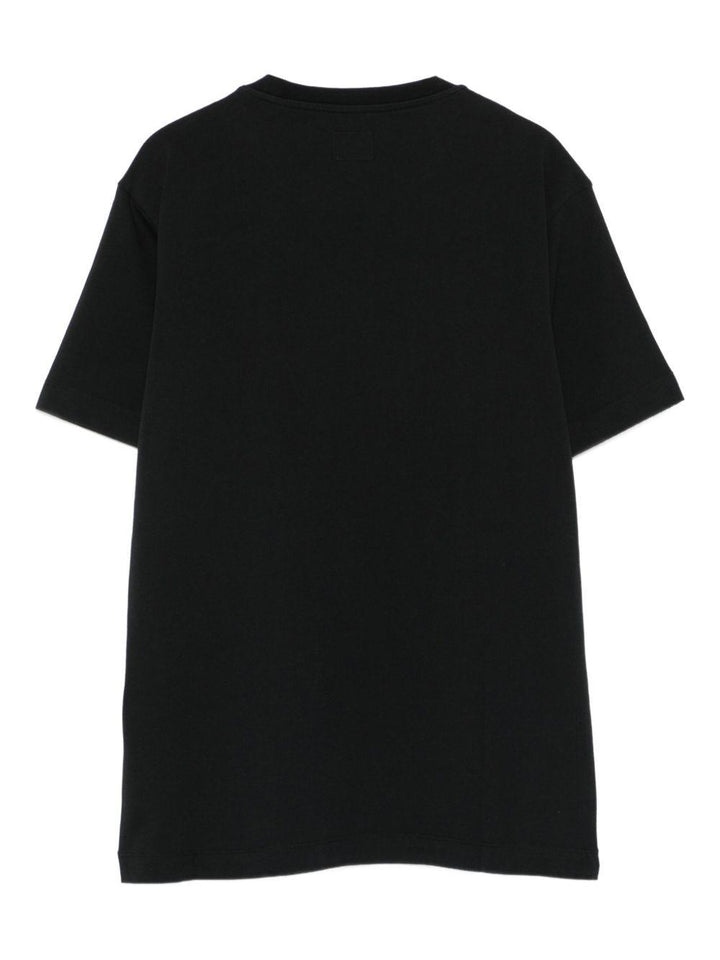 T-shirt nera per bambino CRM00LLAA17 60100 C.P Company Kids 