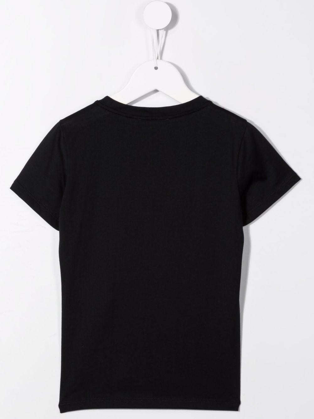 T-shirt blu per bambino con logo
