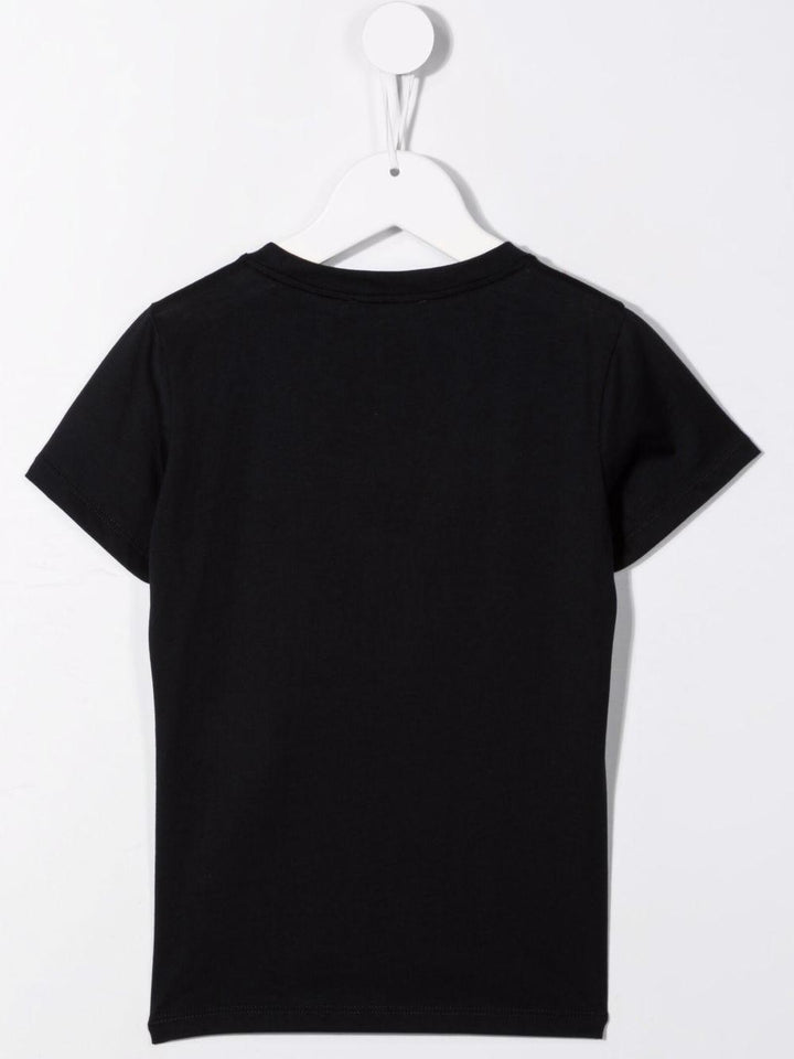 T-shirt blu per bambino con logo