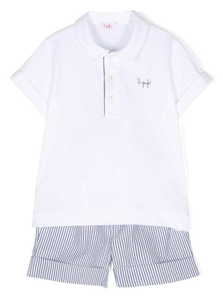 Completo sportivo blu/bianco per neonato
