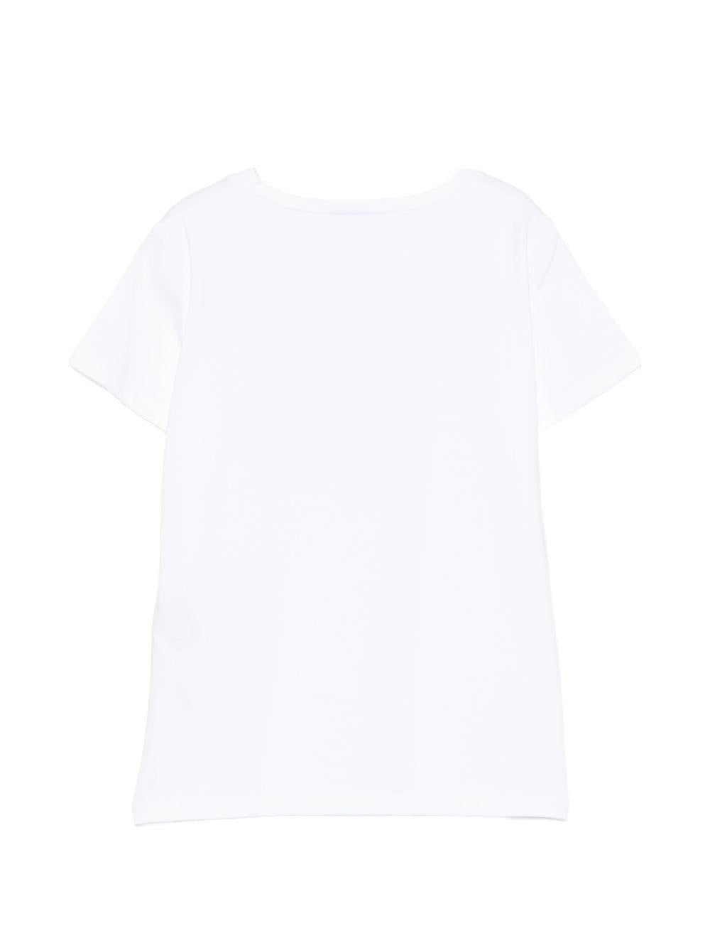 T-shirt bianca per bambina GA6045JS003 V9116 Liu Jo 
