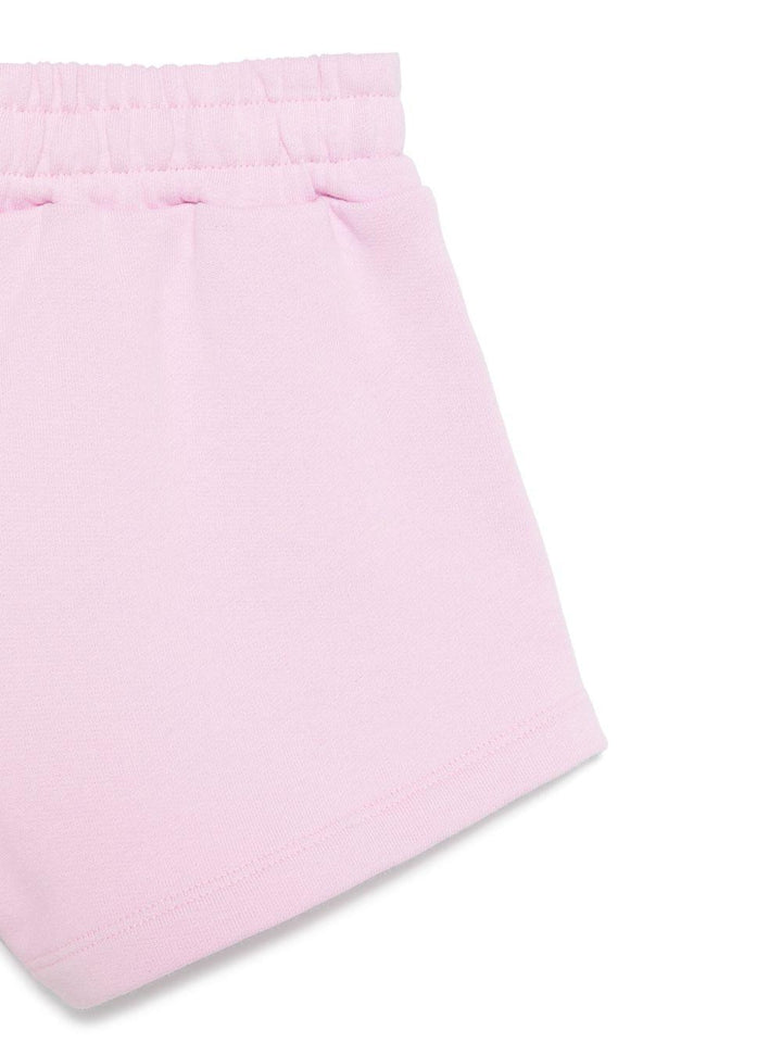 Bermuda rosa per bambina con logo