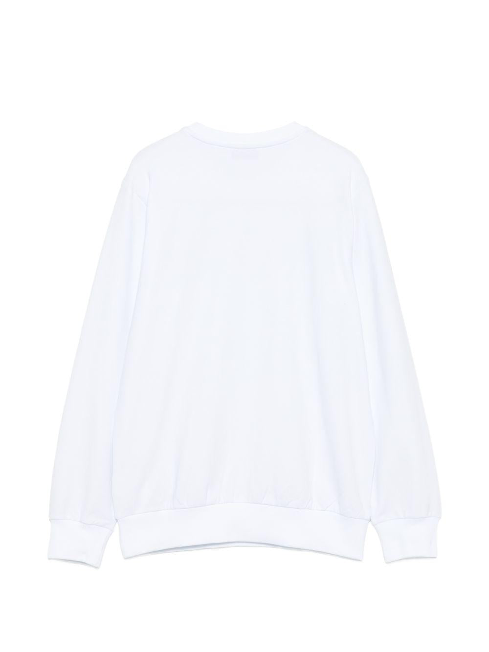 Felpa bianca per bambino HUF09YLDA11 10101 Moschino Kids 