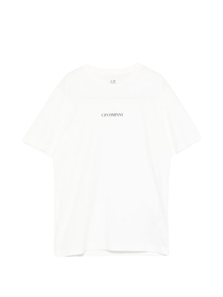 T-shirt bianco per bambino CUM00ULAA17 10135 C.P Company Kids 