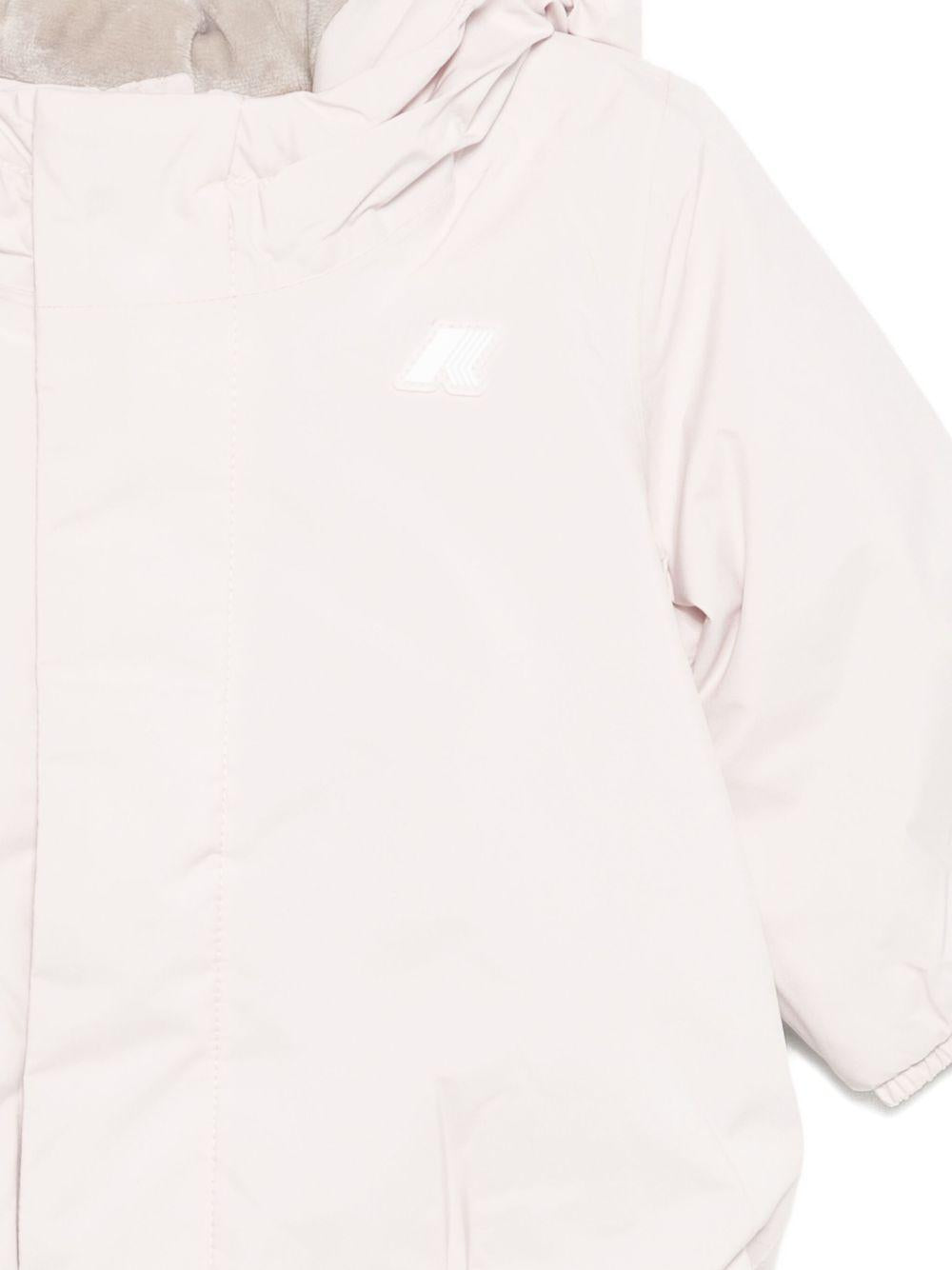 Giubbotto bianco/rosa per neonata K4137VW B3U K-Way Kids 