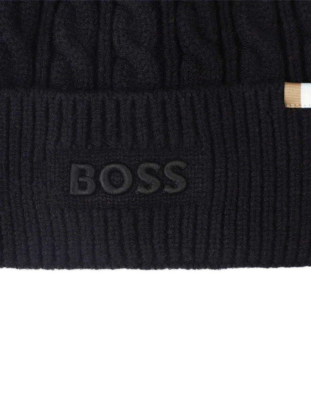 Cappello nero per bambino J52624 09B Boss Kids 