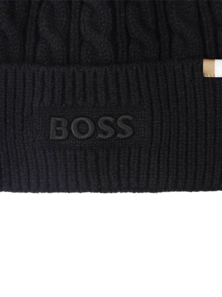 Cappello nero per bambino J52624 09B Boss Kids 