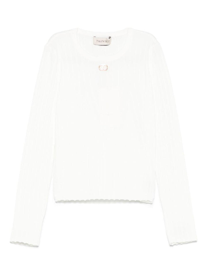 Maglione bianco per bambina