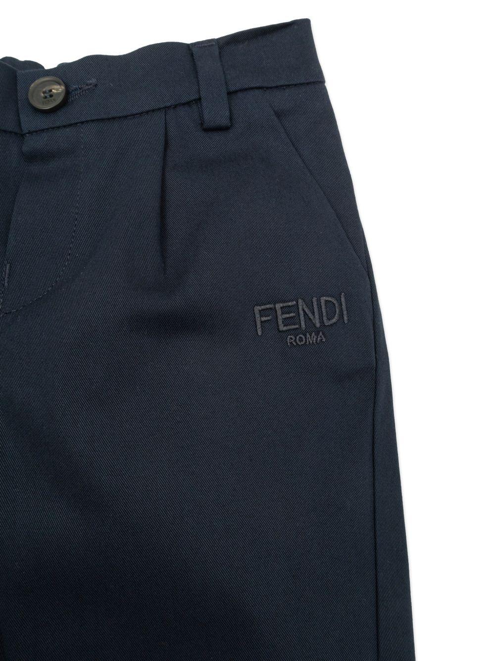 Pantalone blu scuro per neonato BMF271AS5Y F0QG0 Fendi Kids 