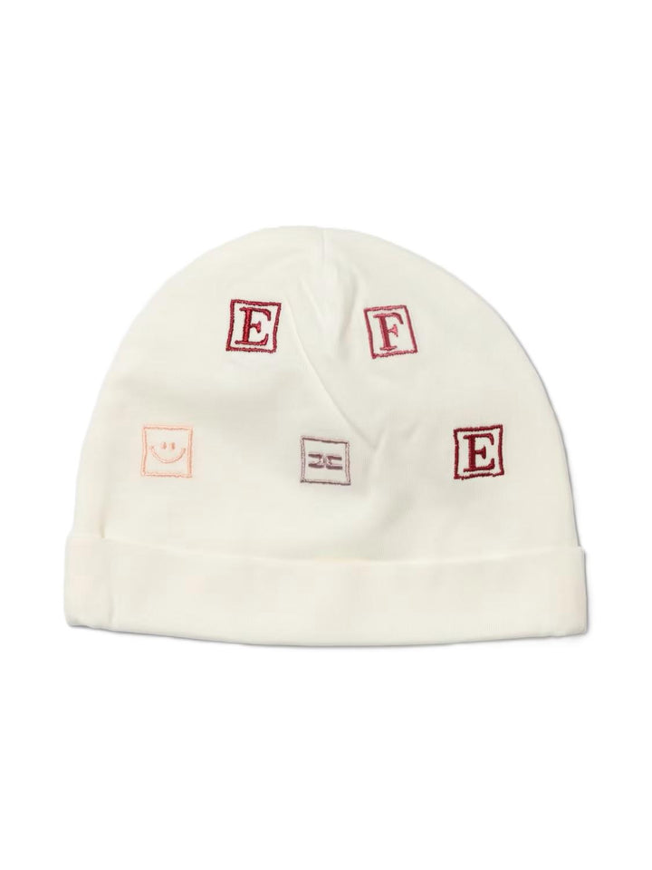Cappello bianco per neonata ENCP0700JF054 0000 Elisabetta Franchi Kids 