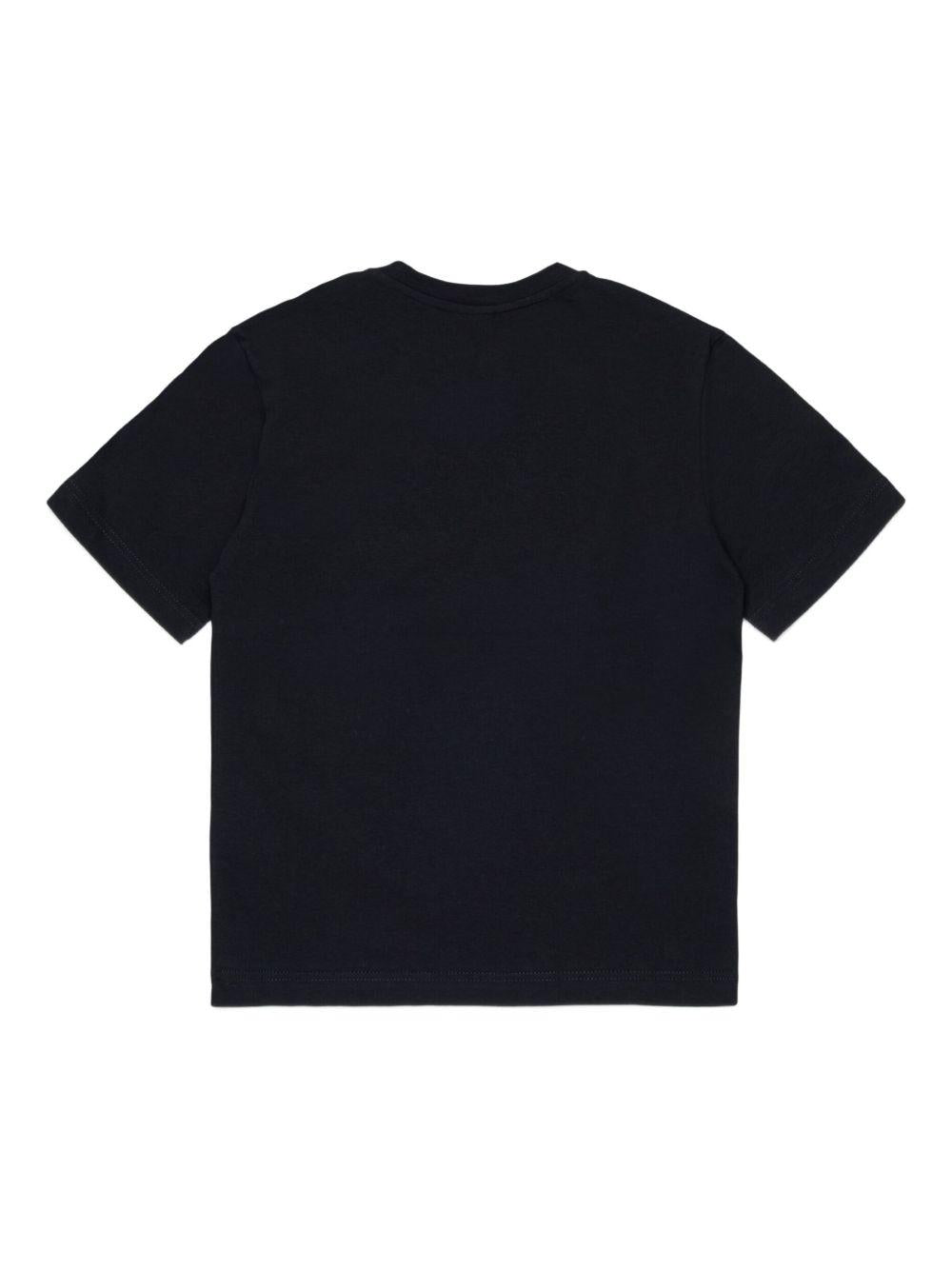 T-shirt nero per bambino J0260100YI9 K900 Diesel Kids 