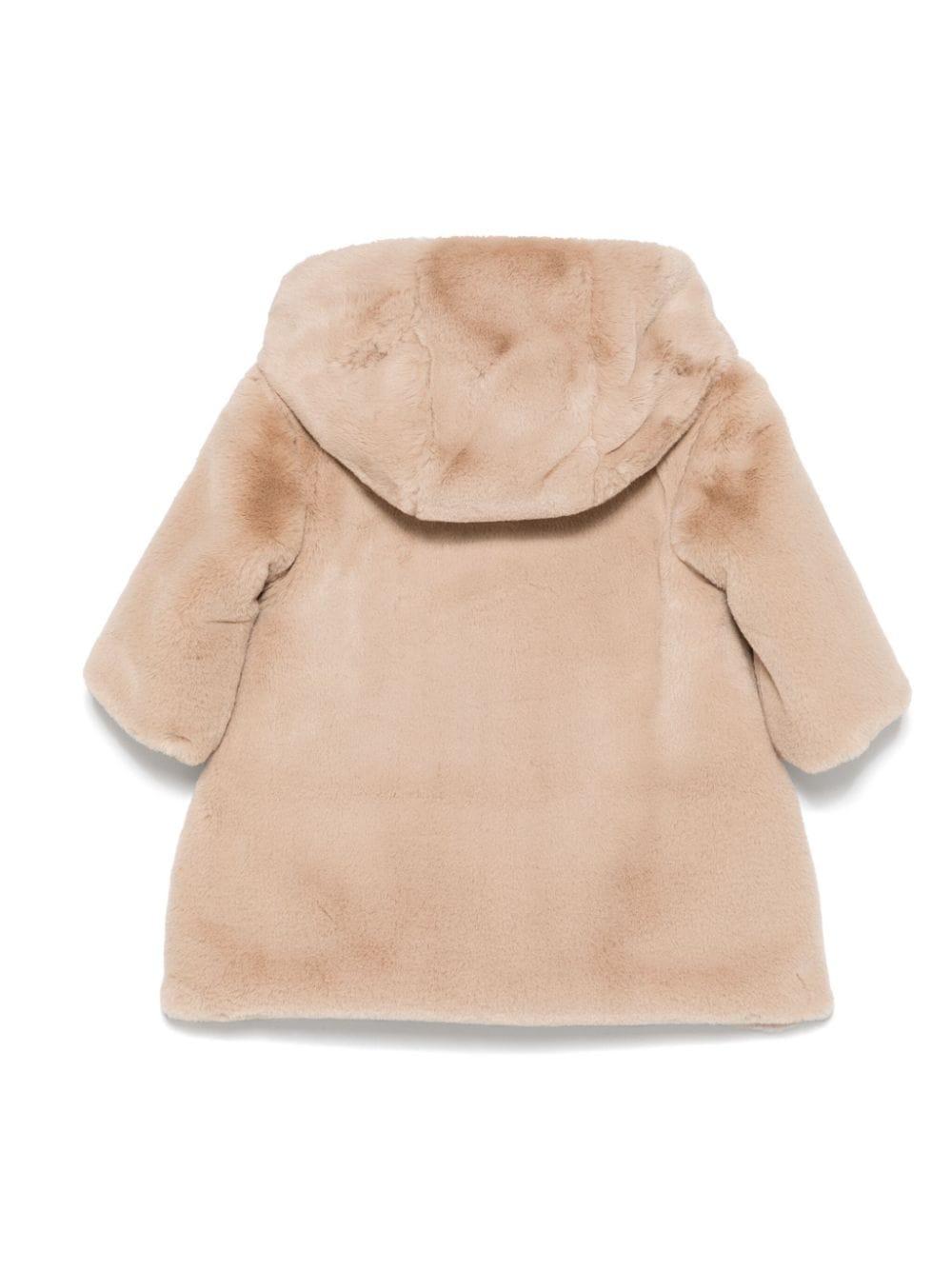 Sand beige coat for baby girl