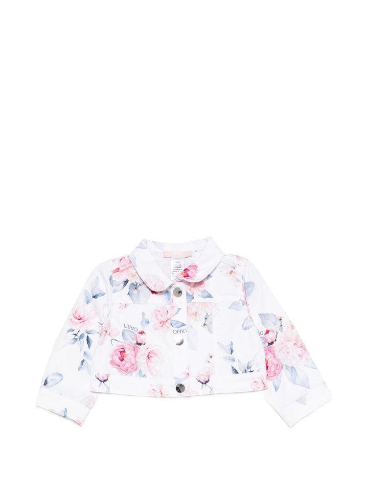 Giacca bianca/multicolor per neonata HA6001T1968 T9898 Liu Jo 