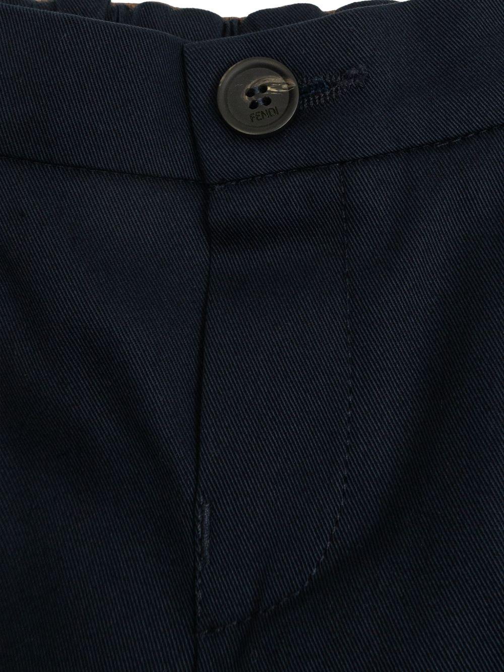 Pantalone blu scuro per neonato BMF271AS5Y F0QG0 Fendi Kids 