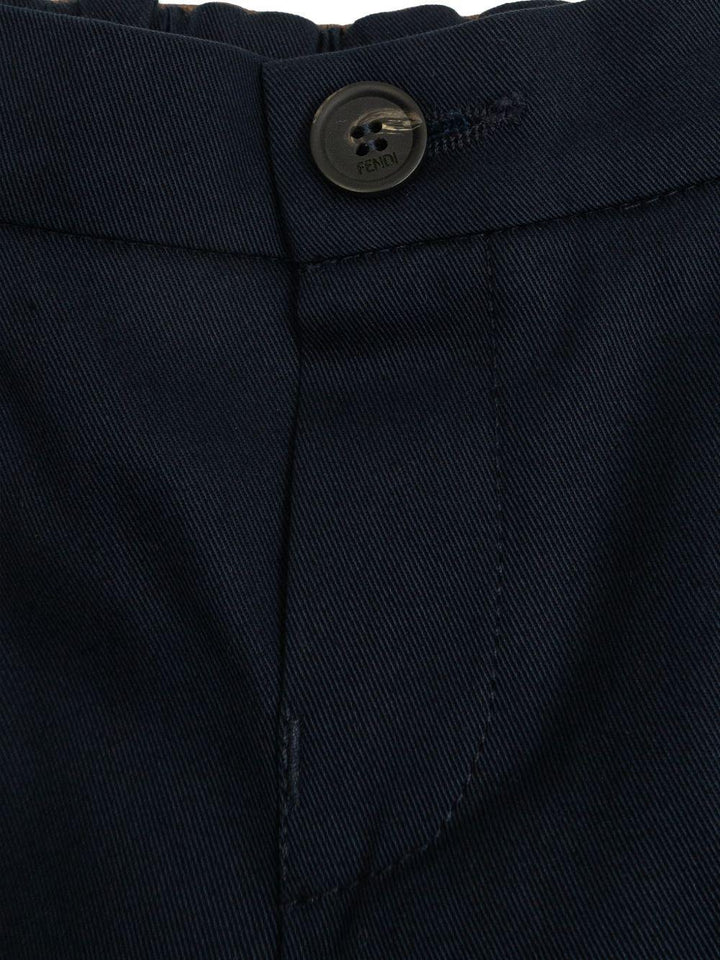 Pantalone blu scuro per neonato BMF271AS5Y F0QG0 Fendi Kids 