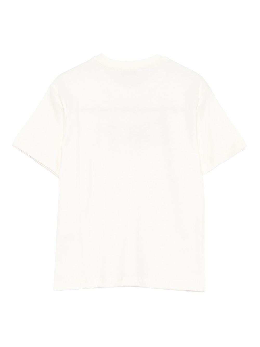 T-shirt bianco per bambino F5MSJBTH249 013 Msgm Kids 